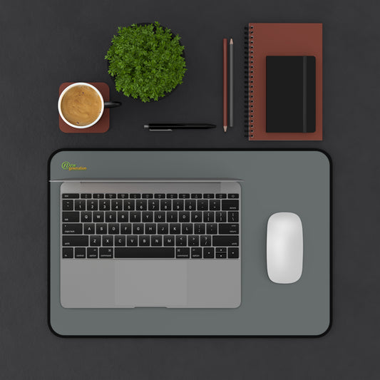 New Generation - Dark Gray Color Desk Mat , Desk Decor, for Home or Office , Waterproof Desk Writing Mat, Large Desk Blotter Protector . 12" × 18"
