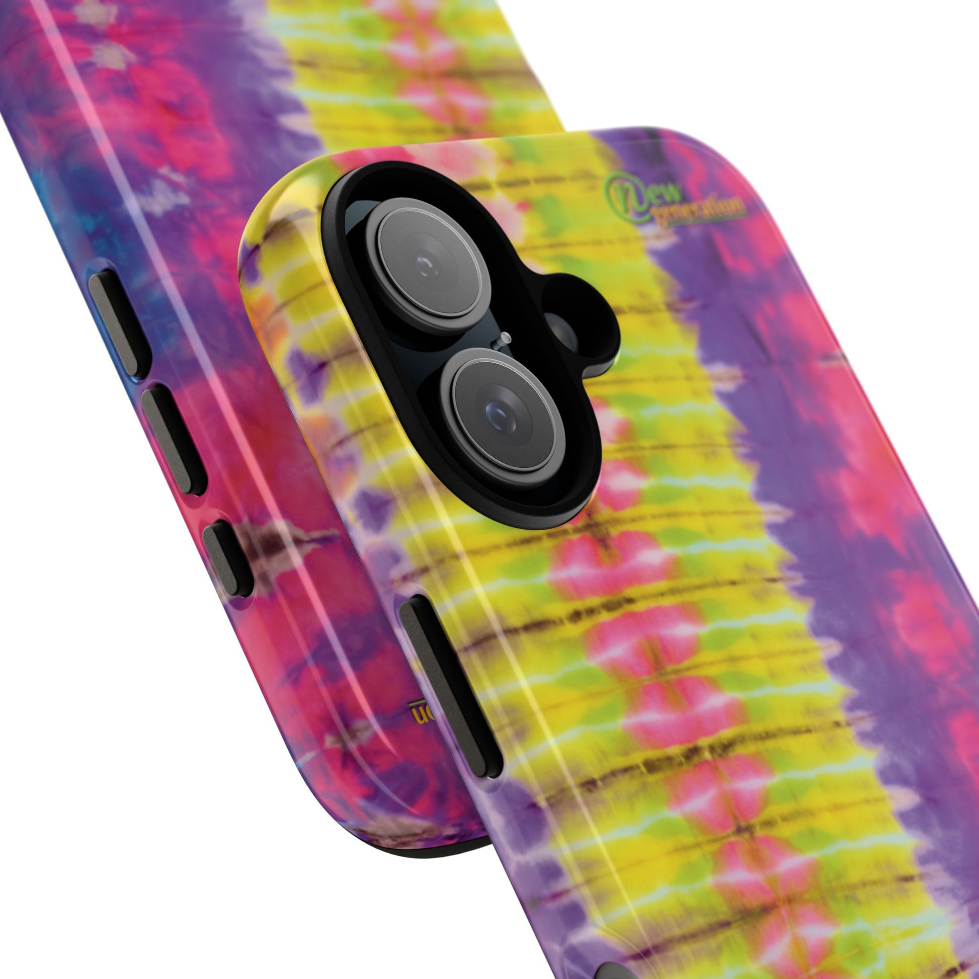 Tie-Dye Phone Case, Colorful Tough Case, Free-Spirited Phone Cover, Gift for Teens, Vibrant Phone Accessory, Funky Style