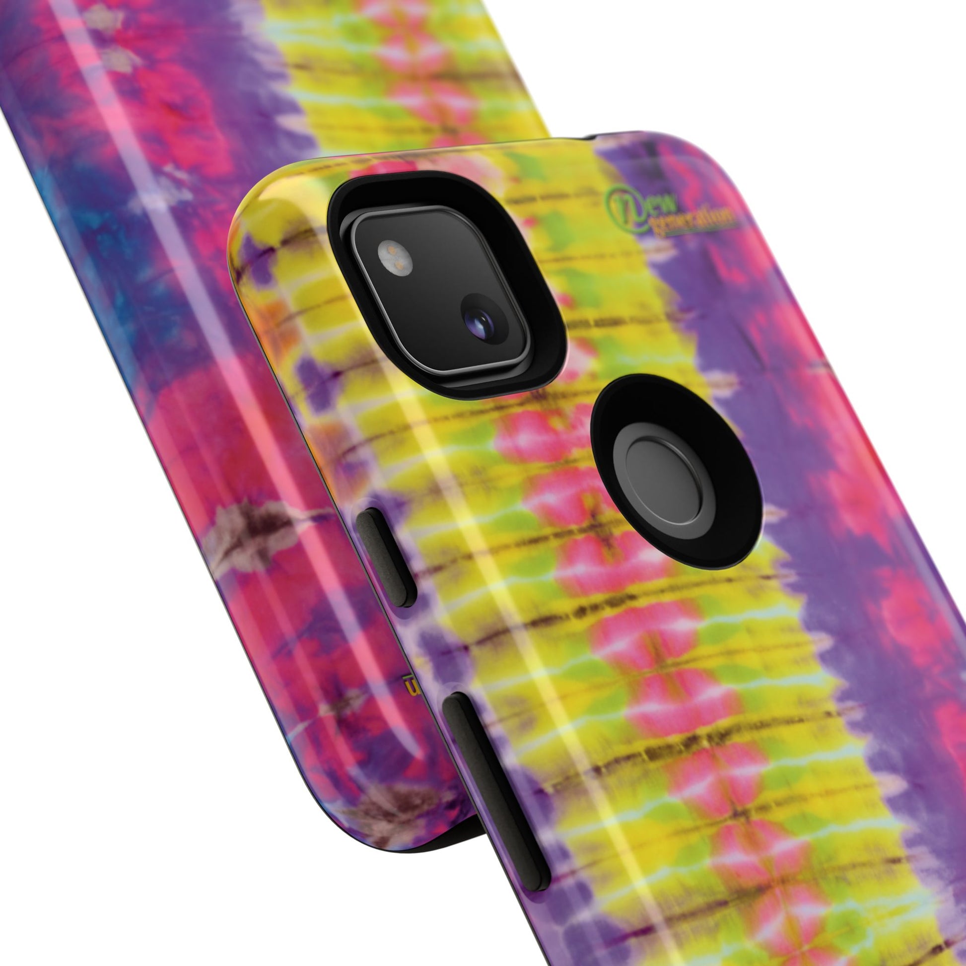 Tie-Dye Phone Case, Colorful Tough Case, Free-Spirited Phone Cover, Gift for Teens, Vibrant Phone Accessory, Funky Style