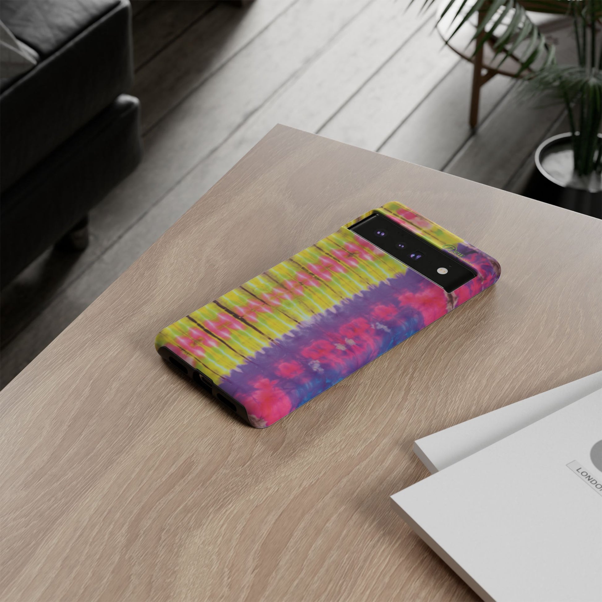 Tie-Dye Phone Case, Colorful Tough Case, Free-Spirited Phone Cover, Gift for Teens, Vibrant Phone Accessory, Funky Style