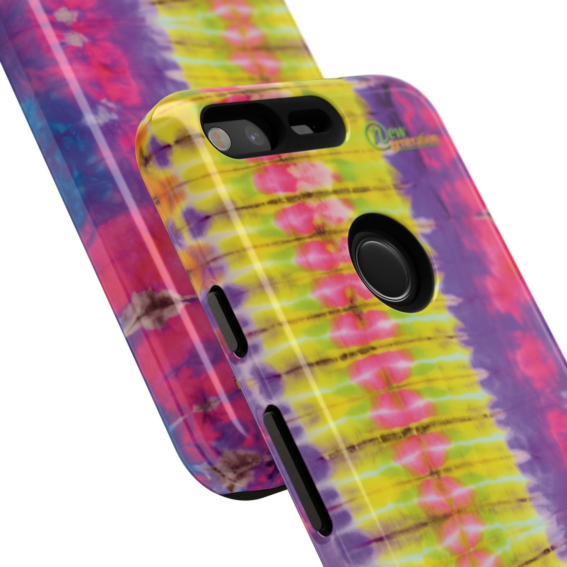 Tie-Dye Phone Case, Colorful Tough Case, Free-Spirited Phone Cover, Gift for Teens, Vibrant Phone Accessory, Funky Style