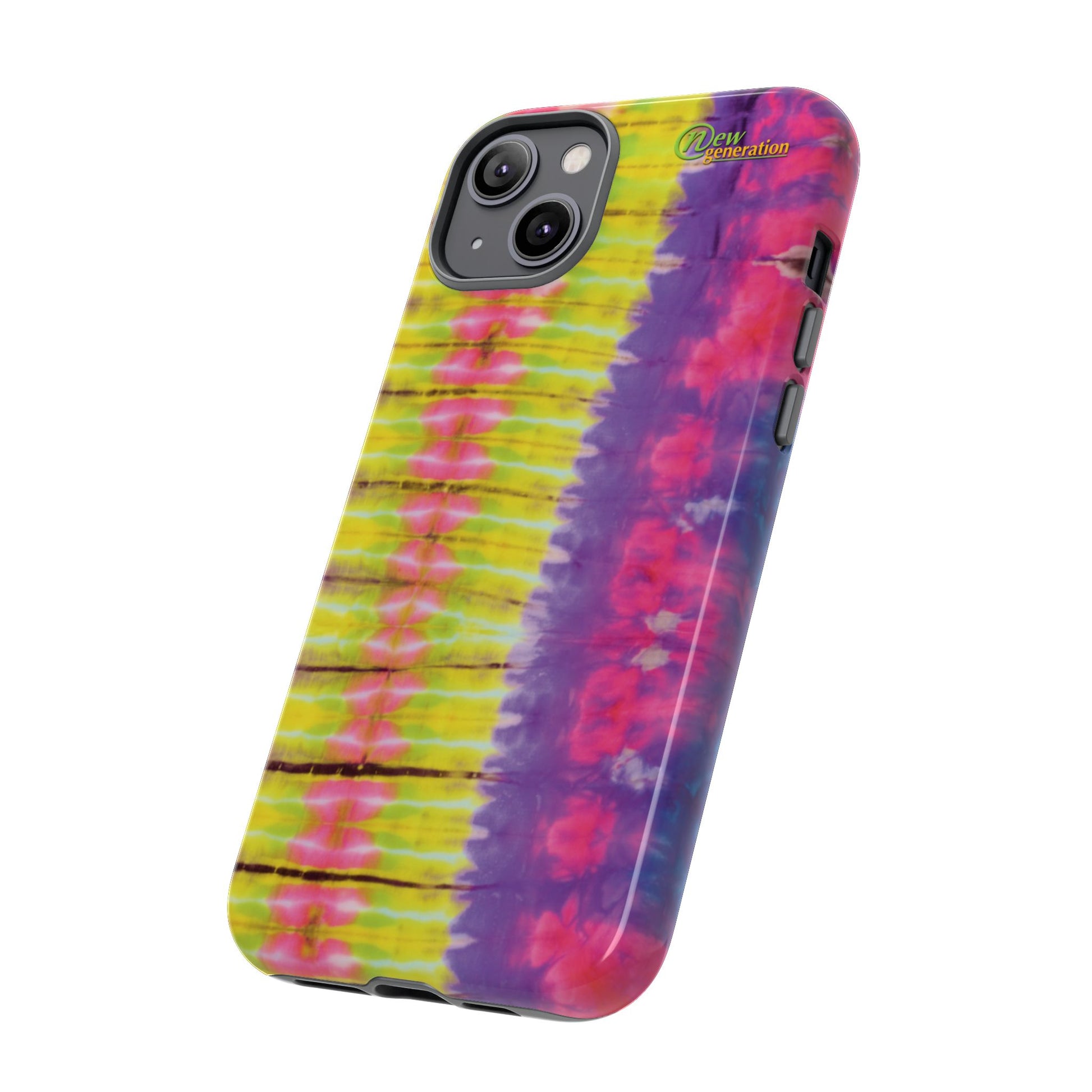 Tie-Dye Phone Case, Colorful Tough Case, Free-Spirited Phone Cover, Gift for Teens, Vibrant Phone Accessory, Funky Style