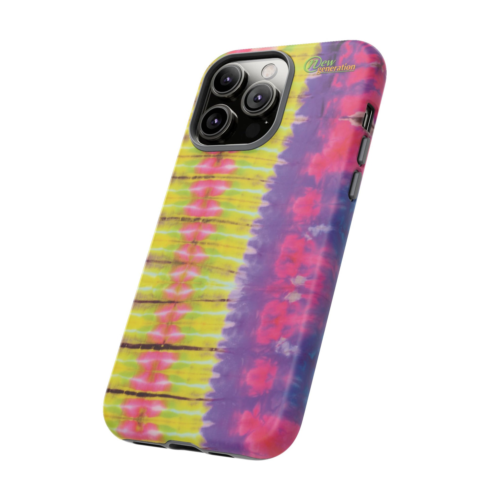 Tie-Dye Phone Case, Colorful Tough Case, Free-Spirited Phone Cover, Gift for Teens, Vibrant Phone Accessory, Funky Style