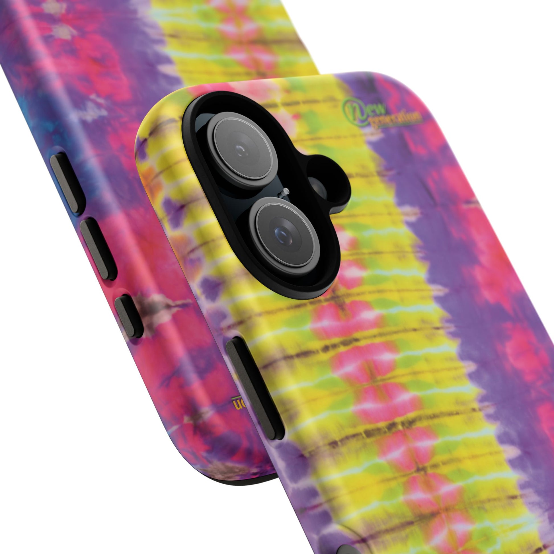 Tie-Dye Phone Case, Colorful Tough Case, Free-Spirited Phone Cover, Gift for Teens, Vibrant Phone Accessory, Funky Style