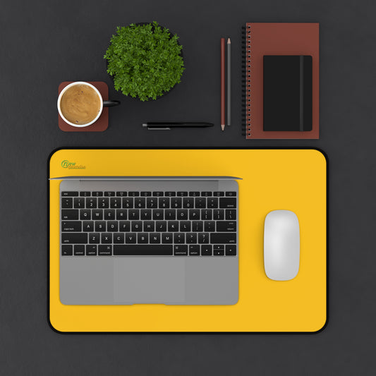 New Generation - Yellow Color Desk Mat , Desk Decor, for Home or Office , Waterproof Desk Writing Mat, Large Desk Blotter Protector . 12" × 18"