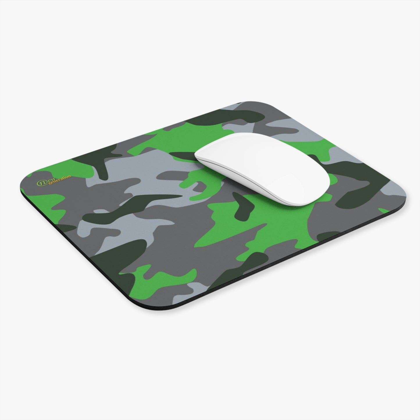 New Generation - Camo Mouse Pad for Gamers, Office Decor, Military Aesthetic, Unique Gifts for Him, Computer Accessories, Green Camouflage