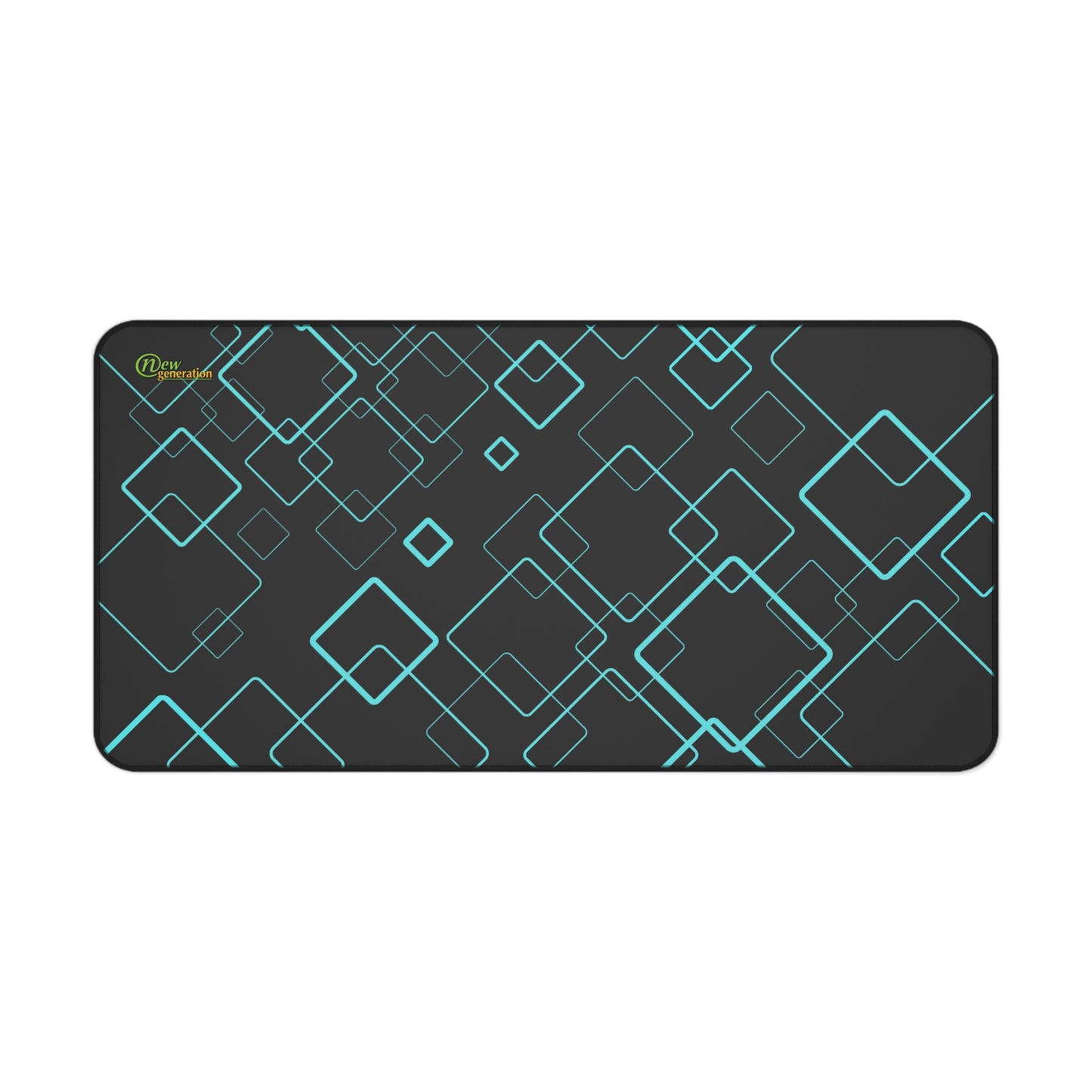 New Generation - Modern Geometric Desk Mat, Office Decor, Workspace Accessories, Gift for Students, Home Office Essentials 16" × 32"