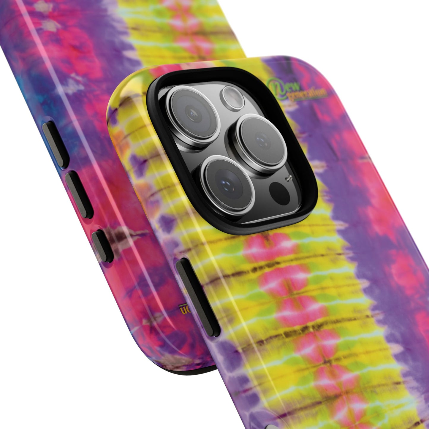 Tie-Dye Phone Case, Colorful Tough Case, Free-Spirited Phone Cover, Gift for Teens, Vibrant Phone Accessory, Funky Style