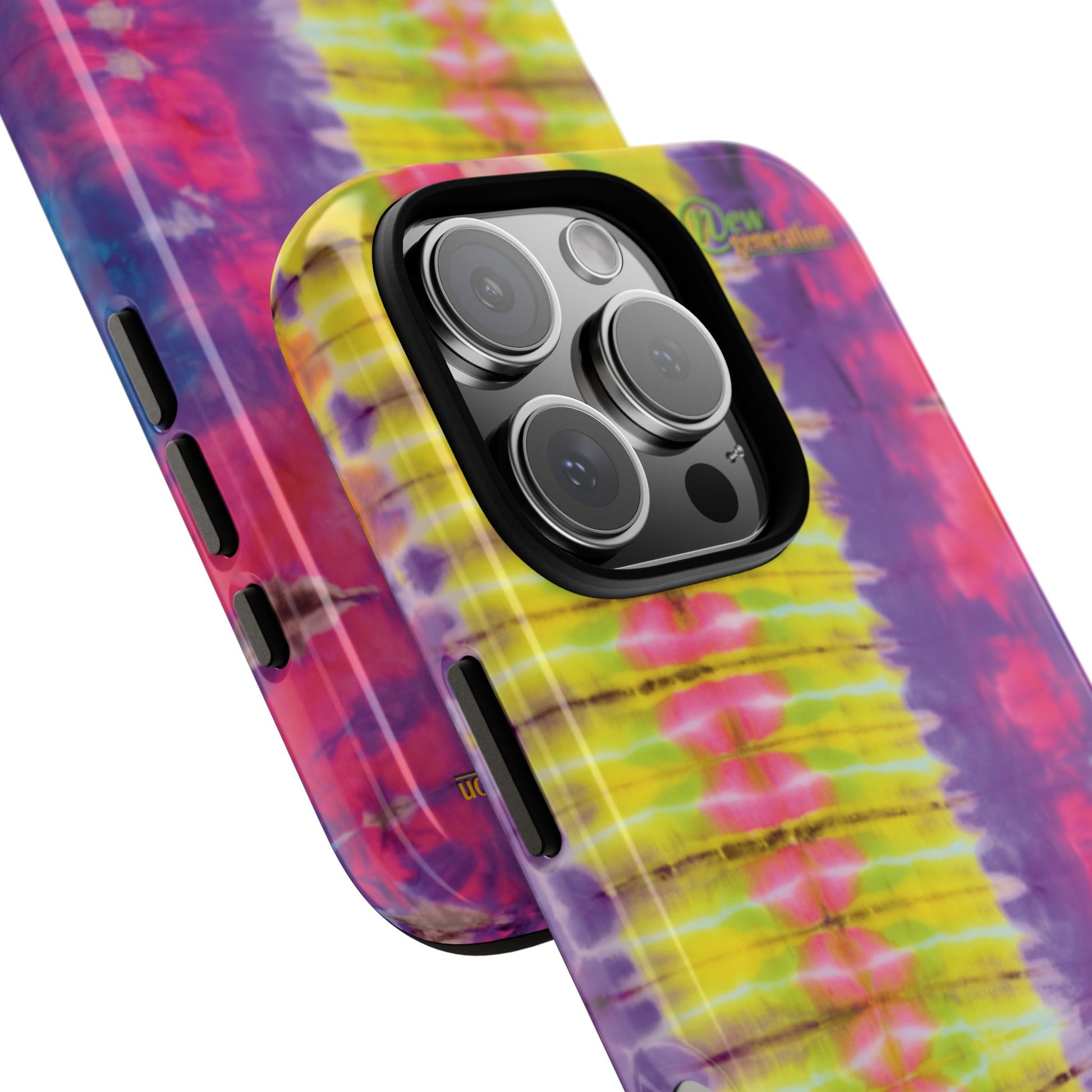 Tie-Dye Phone Case, Colorful Tough Case, Free-Spirited Phone Cover, Gift for Teens, Vibrant Phone Accessory, Funky Style