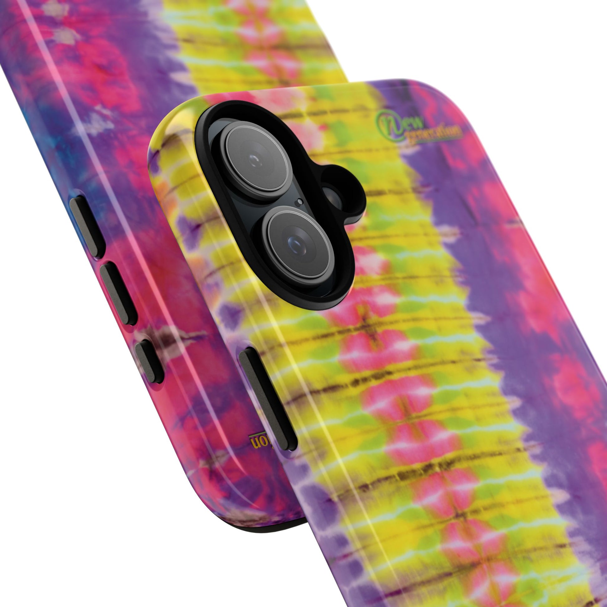 Tie-Dye Phone Case, Colorful Tough Case, Free-Spirited Phone Cover, Gift for Teens, Vibrant Phone Accessory, Funky Style