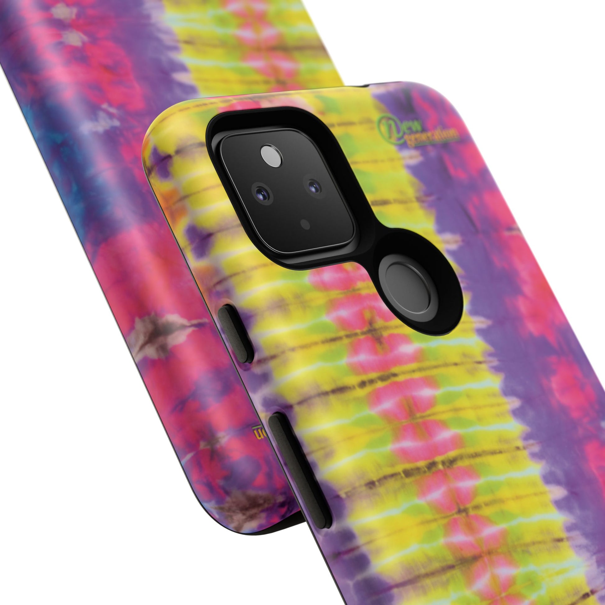Tie-Dye Phone Case, Colorful Tough Case, Free-Spirited Phone Cover, Gift for Teens, Vibrant Phone Accessory, Funky Style