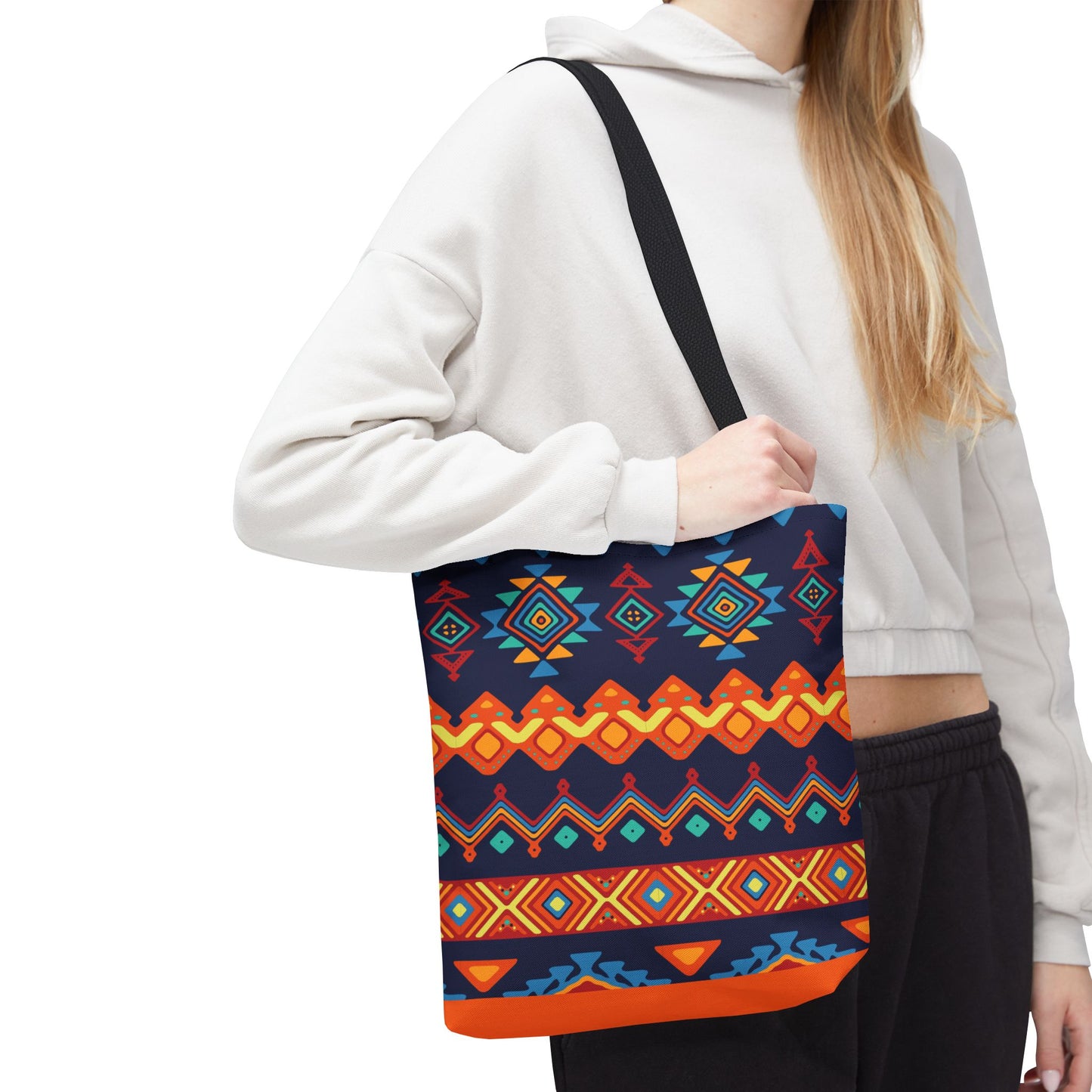 New Generation - Ethnic -Tote Bag - Colorful Bohemian Pattern, Shopping Bag, Gypsy Style Handbag, Festival Tote for Women, Unique Gift Idea