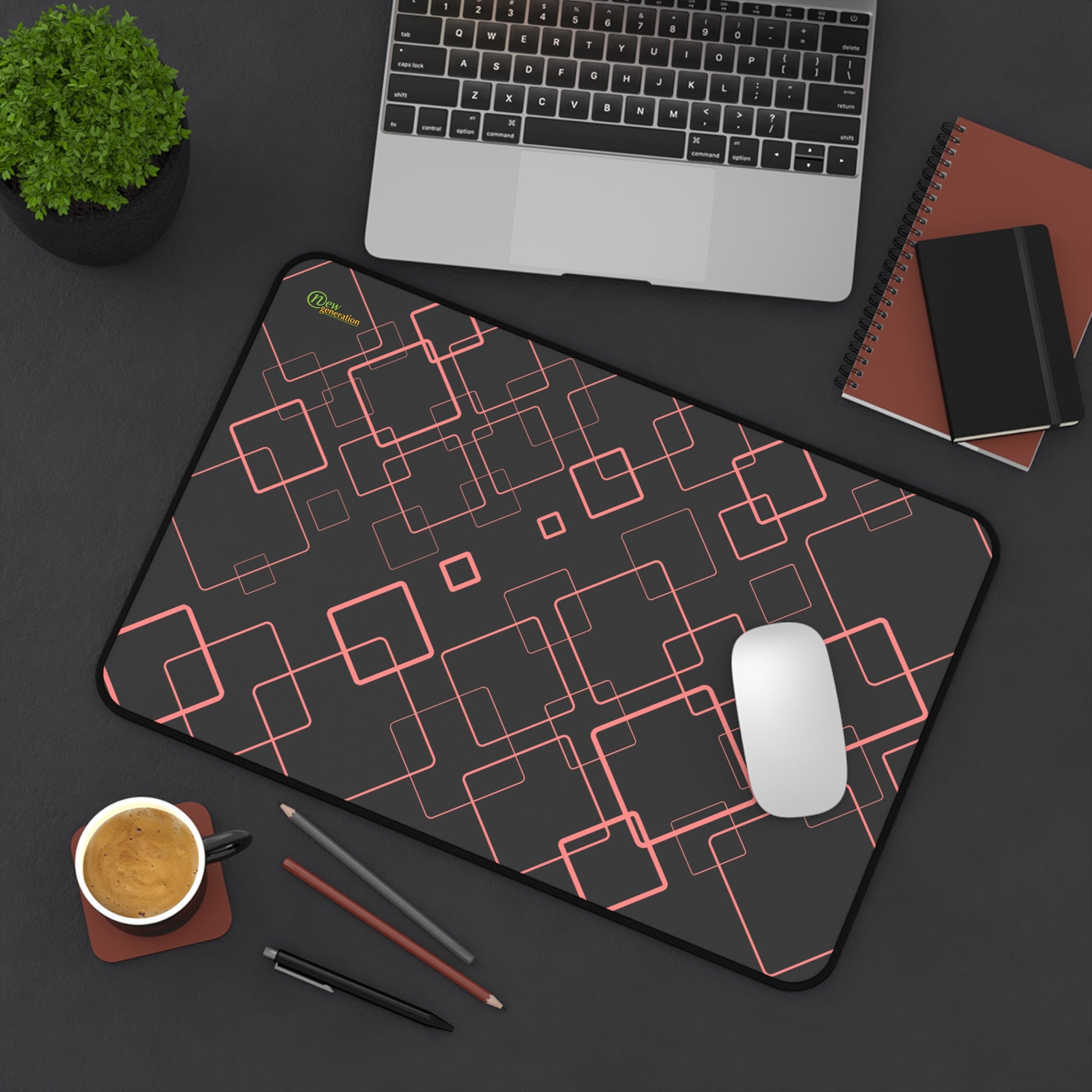 New Generation - Stylish Desk Mat | Elegant Workstation Accessory, Office Décor, Gift for Home Office, Gamer Mat, Modern Desk Pad