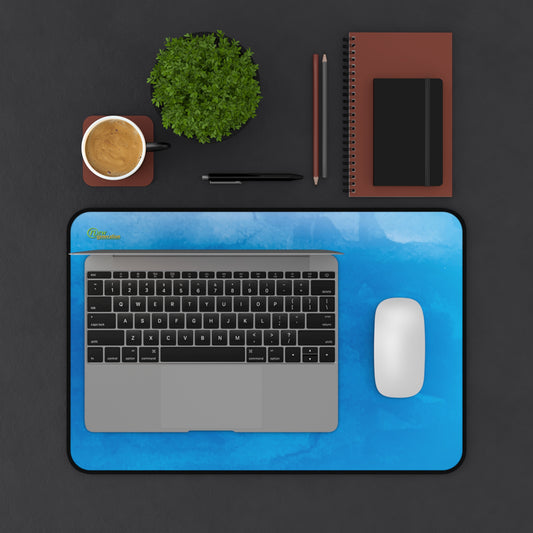 New Generation - Ocean Blue Desk Mat for Home Office, Gaming, Workstation, Unique Mouse Pad, Decorative Desk Accessories 12" × 18"