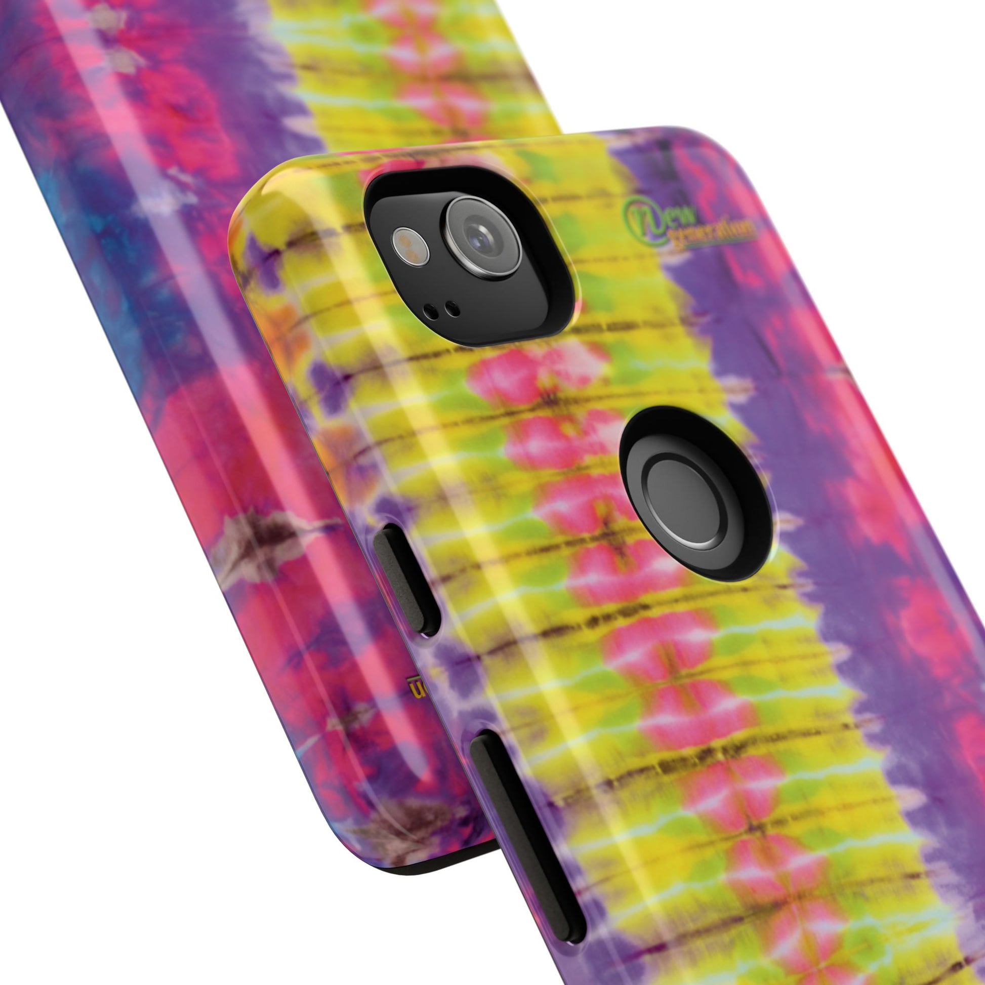 Tie-Dye Phone Case, Colorful Tough Case, Free-Spirited Phone Cover, Gift for Teens, Vibrant Phone Accessory, Funky Style