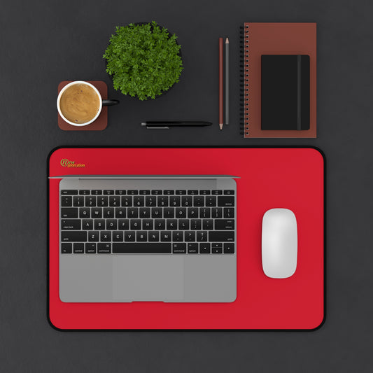 New Generation - Dark Red Color Desk Mat , Desk Decor , Home or Office , Waterproof Desk Writing Mat, Large Desk Blotter Protector . 12" × 18"