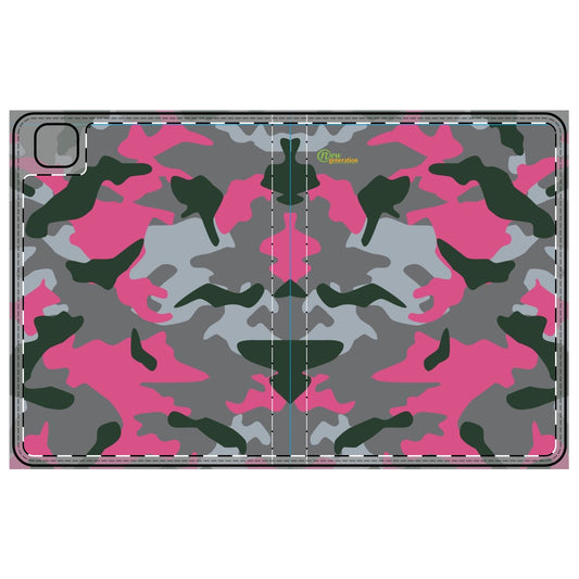 Stylish Camo Tablet Folio Case - Pink Camo Cover, Tech Accessory, Gift for Her, Unique Tablet Case, Fashionable Tech Gear iPad Pro 11