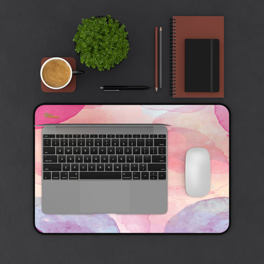 New Generation - Watercolor Desk Mat, Vibrant Office Decor, Artistic Mouse Pad, Elegant Workspace , Perfect Gift for Creatives, Home Office 12" × 18"