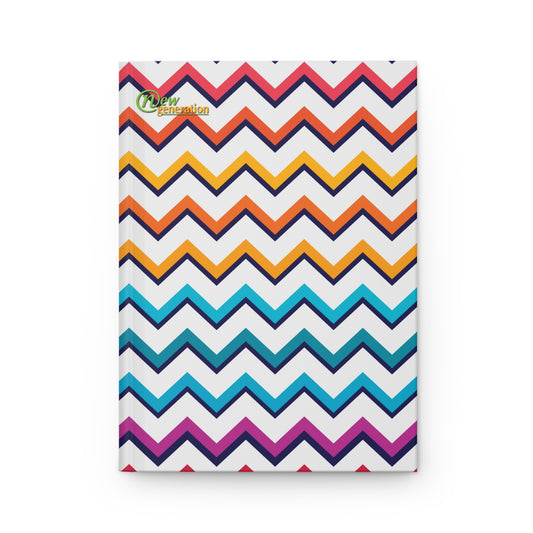 New Generation - Bright Pattern Notebook, Nature Lover Writers Gift for Any Occasion, Diary Sketchbook, journal ,notes , hard cover