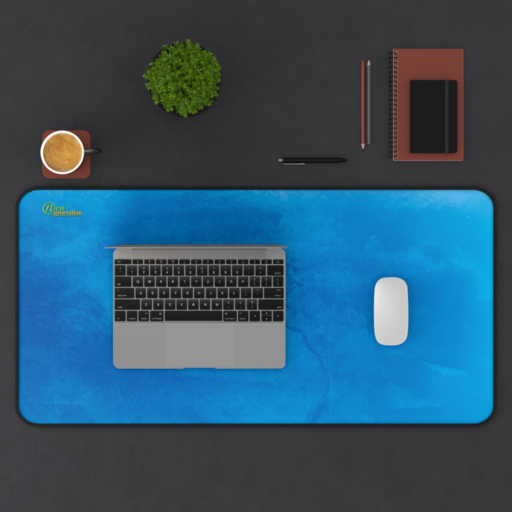 New Generation - Ocean Blue Desk Mat for Home Office, Gaming, Workstation, Unique Mouse Pad, Decorative Desk Accessories