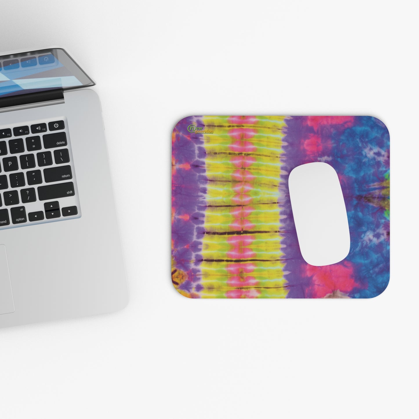 New Generation - Tie-Dye Mouse Pad, Funky Desk Accessory for Home ,Office, Perfect for Gamers,Students, Unique Gift Idea, Vibrant Desk Decor