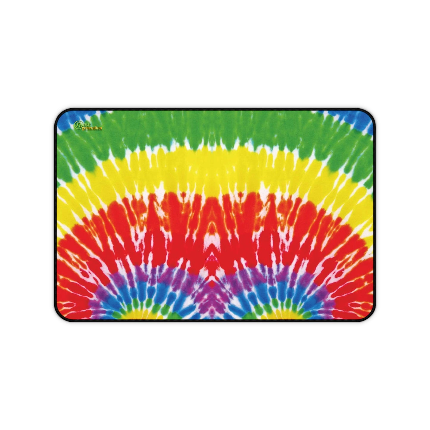 New Generation - Tie-Dye Desk Mat, Office Accessory, Creative Workspace Decor, Gift for Students, Boho Desk Pad, Eco-Friendly Home Office