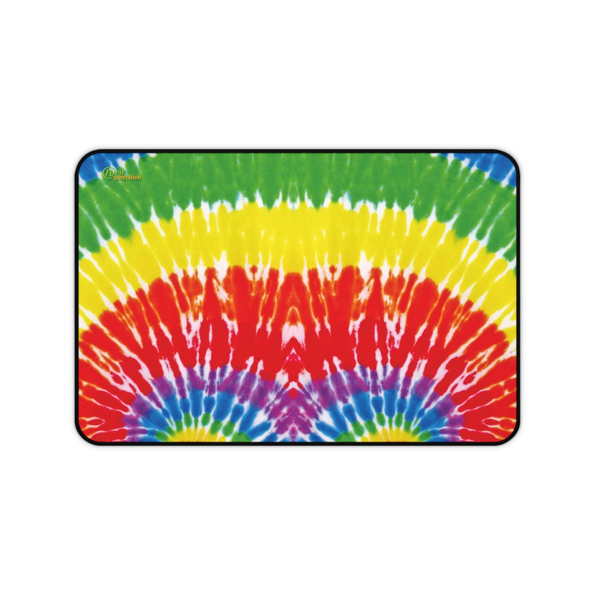 New Generation - Tie-Dye Desk Mat, Office Accessory, Creative Workspace Decor, Gift for Students, Boho Desk Pad, Eco-Friendly Home Office