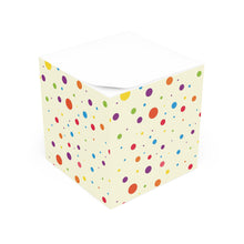 Colorful Polka Note Cube - Fun Desk Organizer, Office Supplies, Stationery Gift, Note Pad, Home Decor, Write & Remind