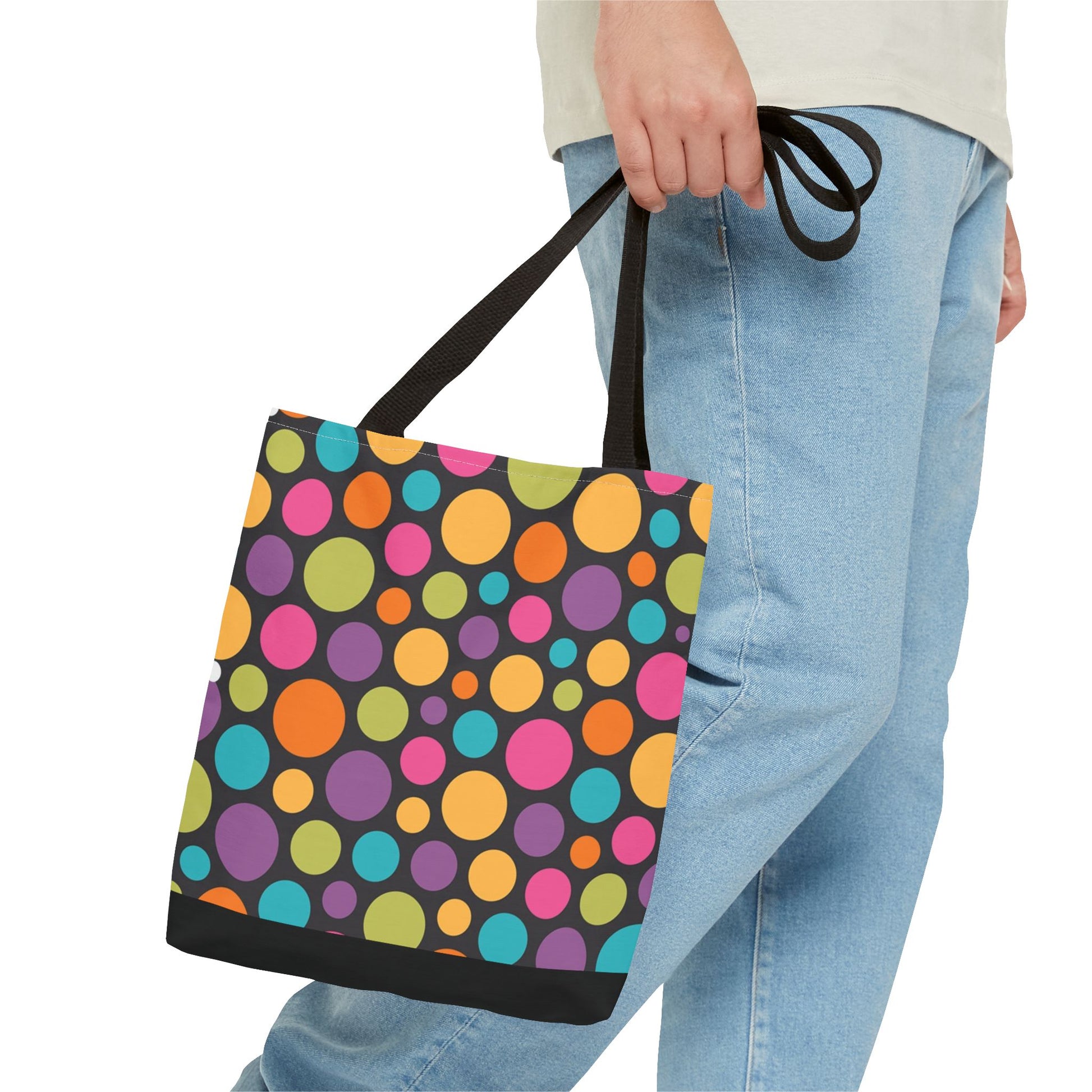 New Generation - Polka -Tote Bag Colorful Pattern, Shopping Bag, Gypsy Style Handbag, Festival Tote for Women, Unique Gift Idea
