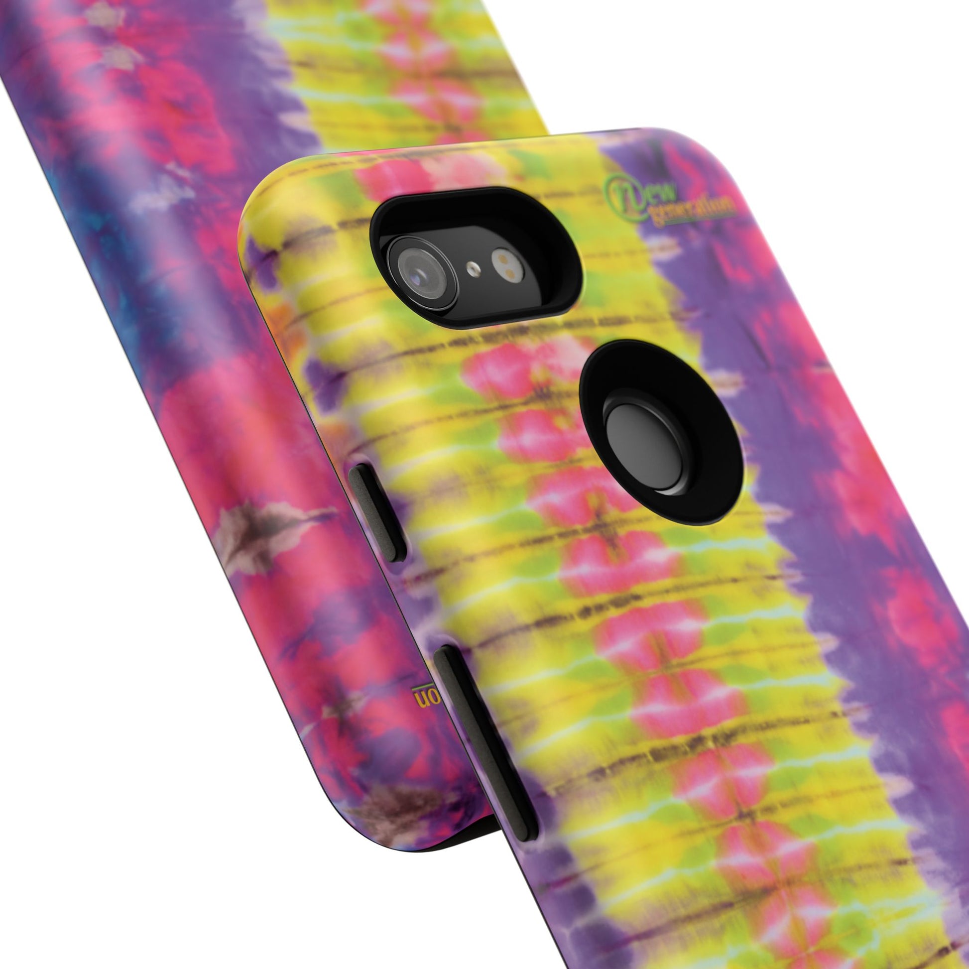Tie-Dye Phone Case, Colorful Tough Case, Free-Spirited Phone Cover, Gift for Teens, Vibrant Phone Accessory, Funky Style