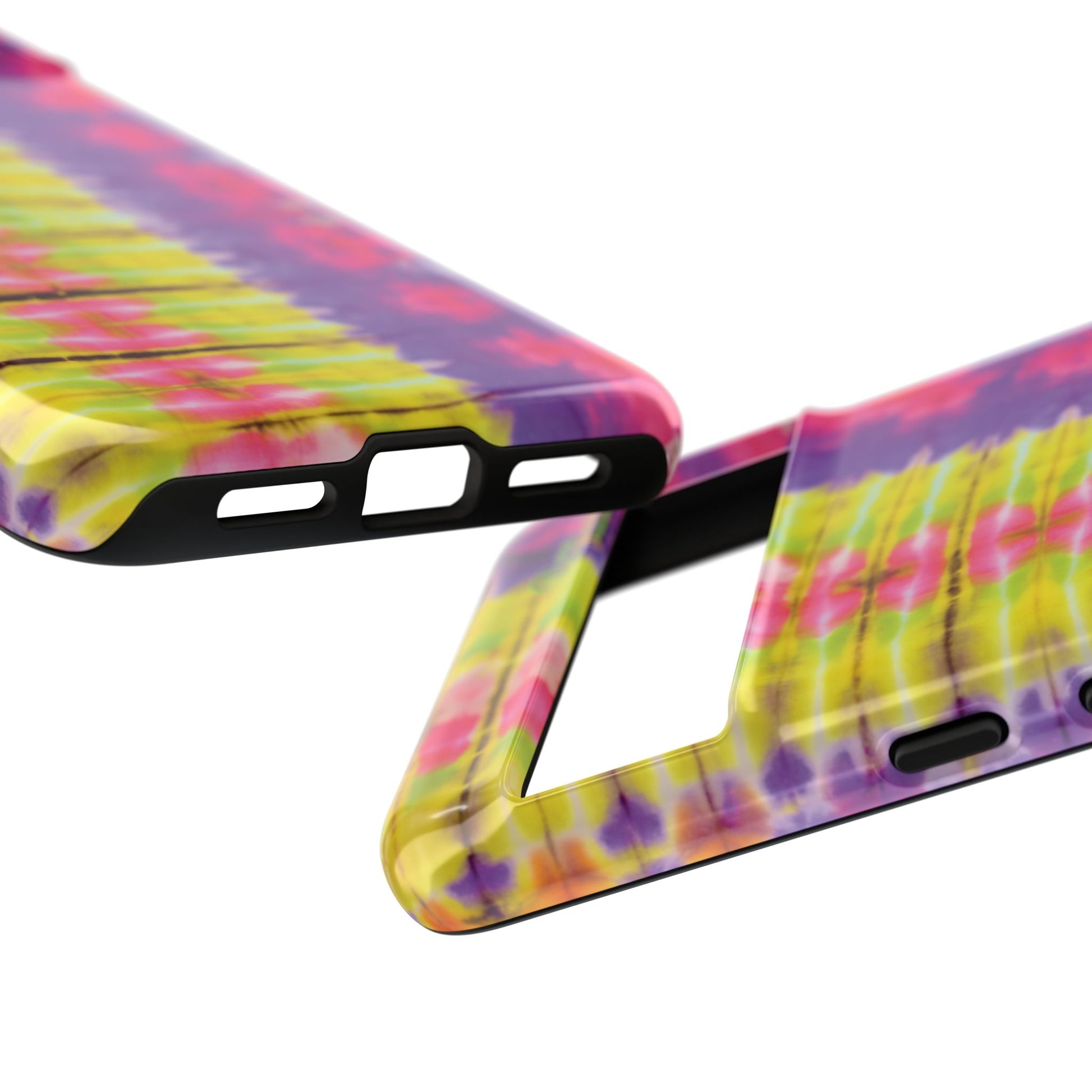 Tie-Dye Phone Case, Colorful Tough Case, Free-Spirited Phone Cover, Gift for Teens, Vibrant Phone Accessory, Funky Style