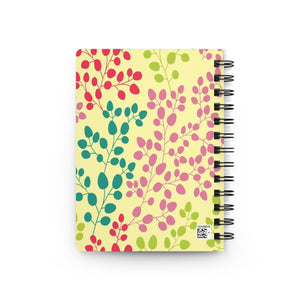 New Generation -  Floral - Spiral Bound Journal - 150 Pages Hard Cover Notebook for Writing, Doodling, Bullet Journaling, Sketching, Planner
