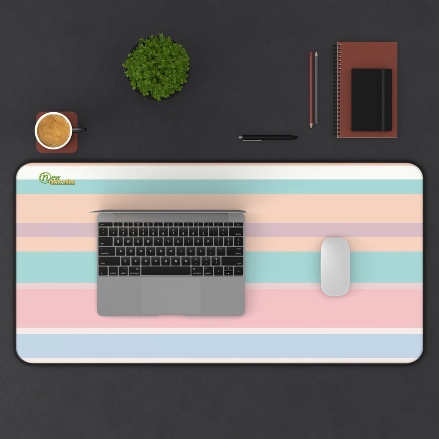 New Generation - Desk Mat - Minimalist Home Office Decor, Office Accessories, Computer Mousepad, Gift for Students, Modern Desk Essentials