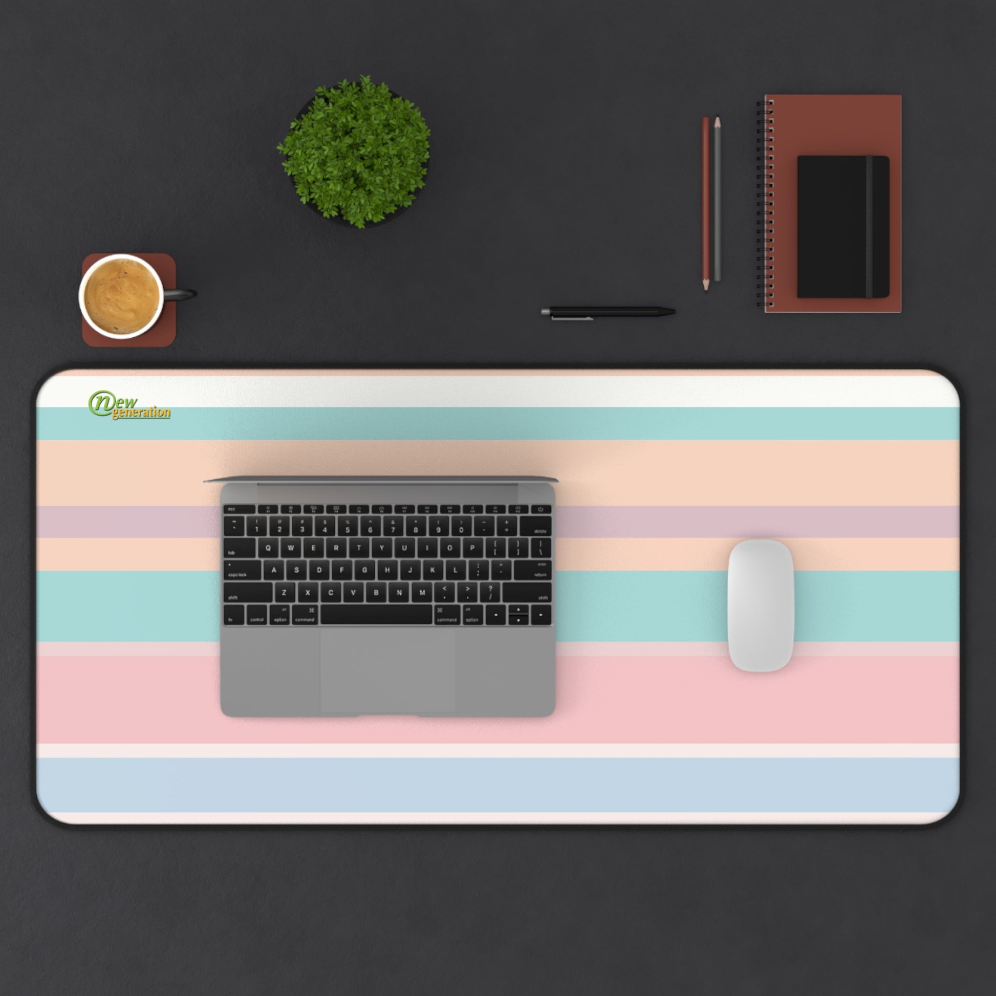 New Generation - Desk Mat - Minimalist Home Office Decor, Office Accessories, Computer Mousepad, Gift for Students, Modern Desk Essentials