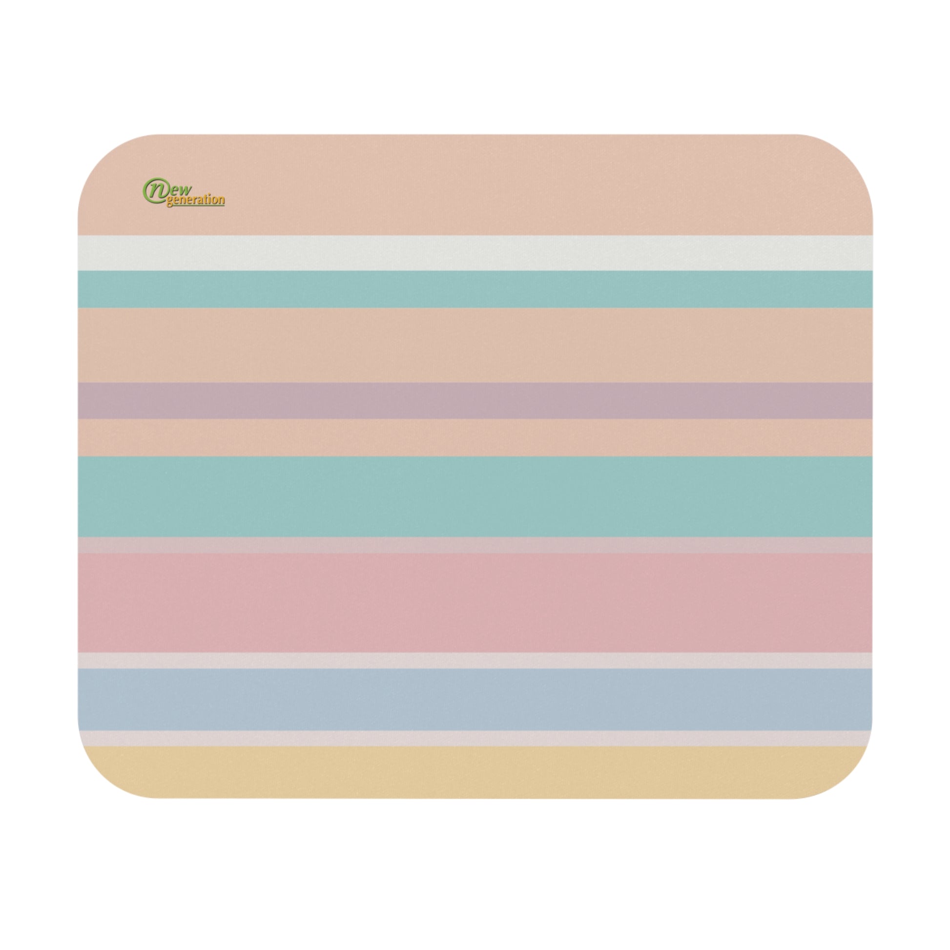 New Generation - Striped Mouse Pad, Aesthetic Desk Decor, Office Supplies, Gift for Students, Home Office Essentials, Modern Workspace 9" × 8" Rectangle