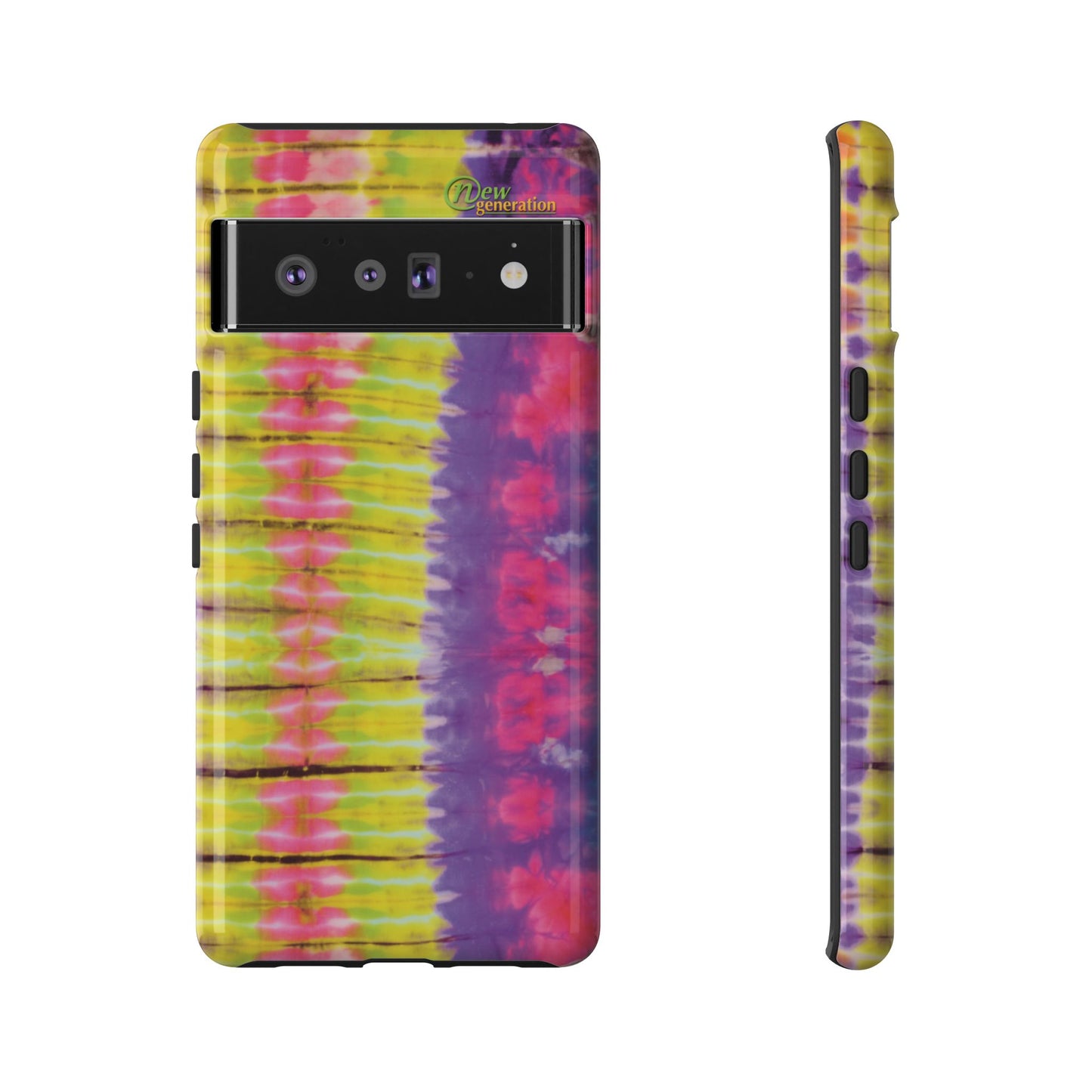 Tie-Dye Phone Case, Colorful Tough Case, Free-Spirited Phone Cover, Gift for Teens, Vibrant Phone Accessory, Funky Style Google Pixel 6 Pro Glossy
