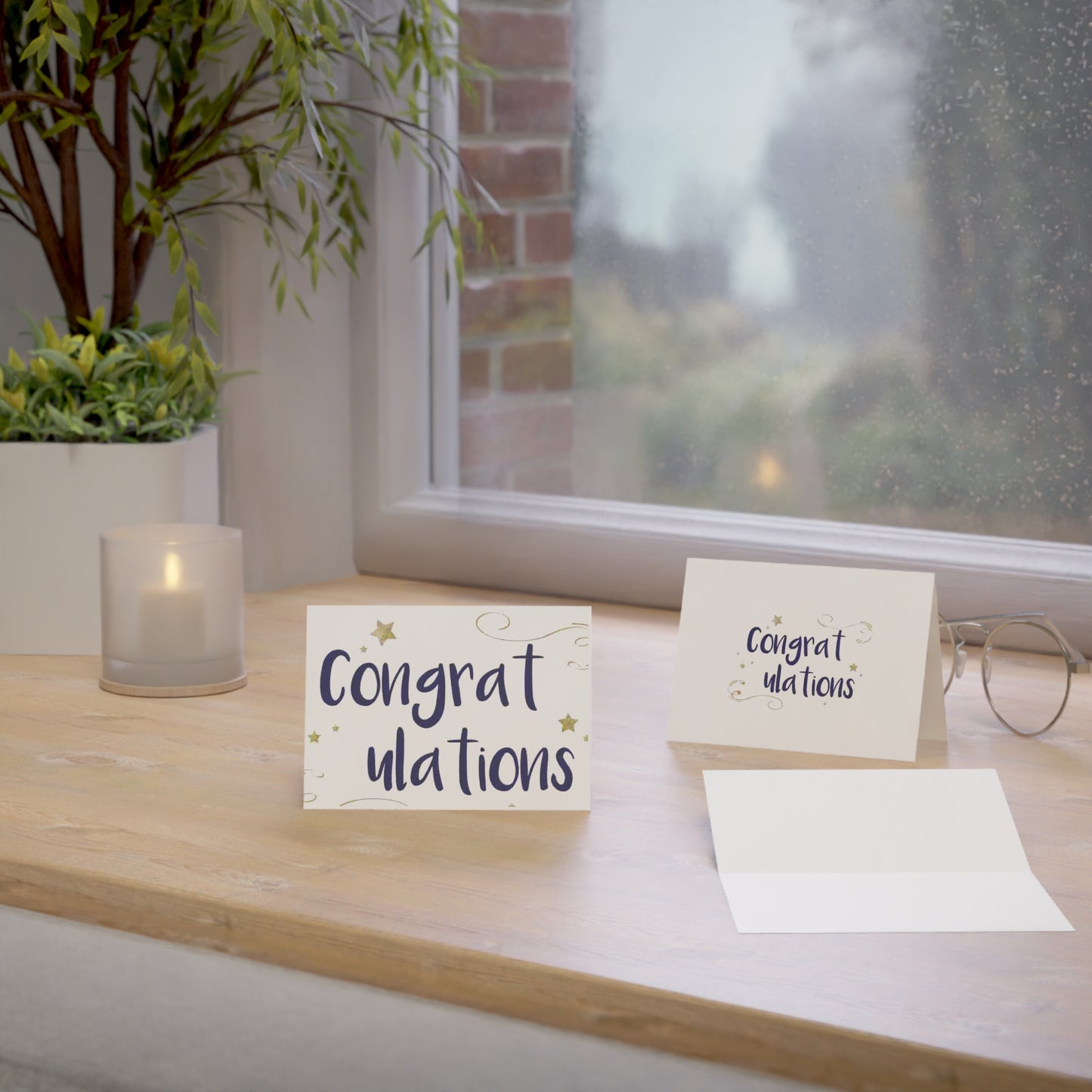 New Generation - Elegant Congrats Greeting Cards Set, Minimalist Congratulations Cards for Weddings, Birthdays, Graduations, 1-50pcs