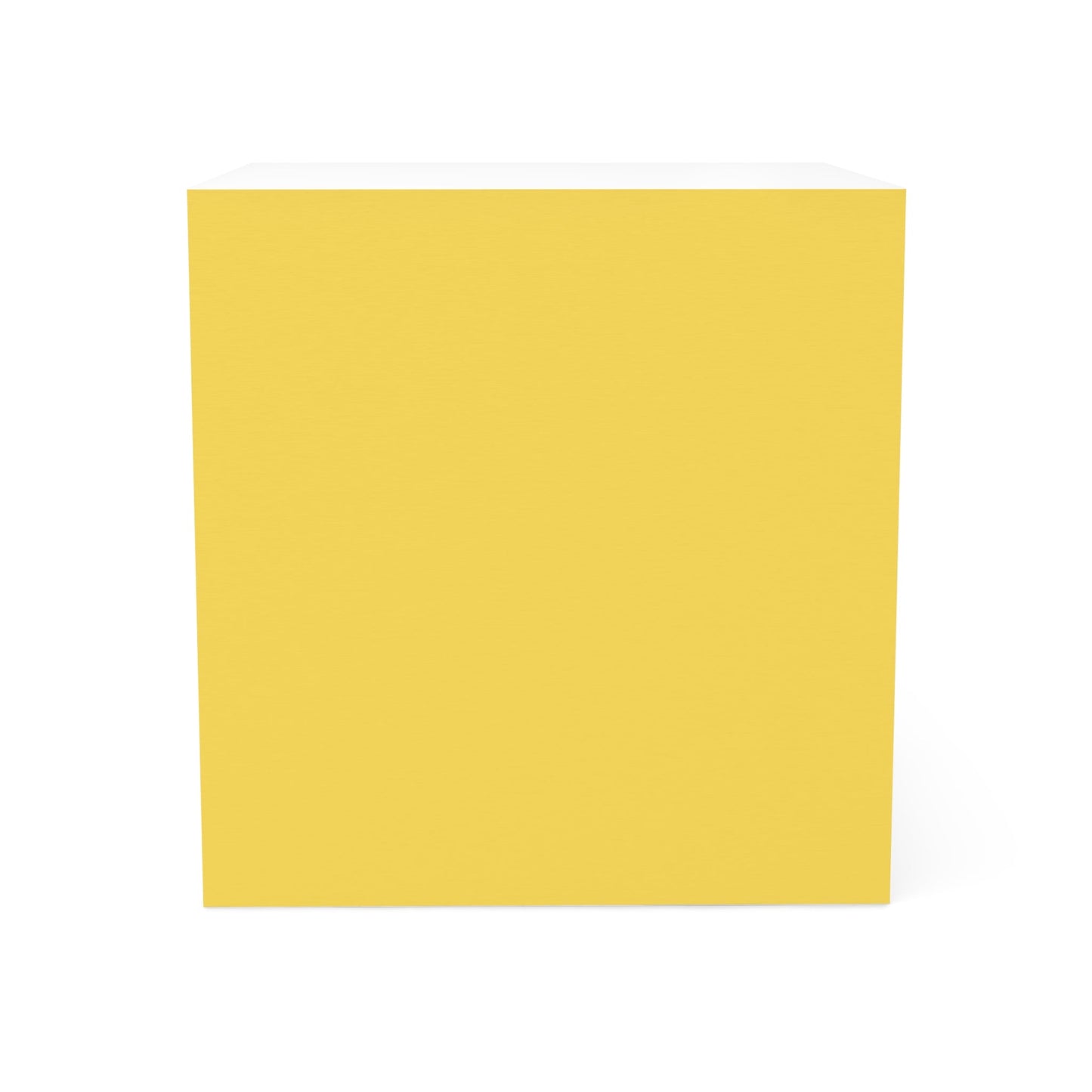 Bright Yellow Note Cube - Fun Desk Organizer, Office Supplies, Stationery Gift, Note Pad, Home Decor, Write & Remind