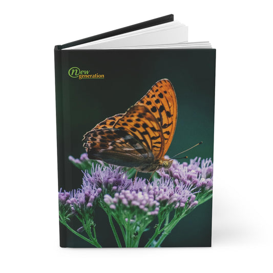 Butterfly Hard Cover Lined Journal Notebook – 5x7 inches, 150 Pages for Work, School, Office, Home, and Notes. Journal