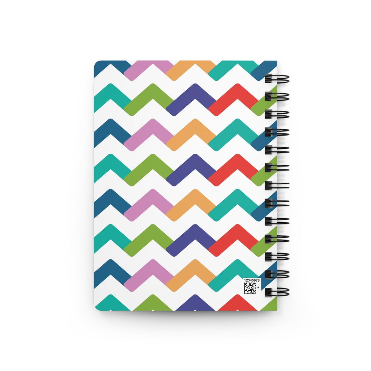 Cevron Design Spiral Bound Journal - 150 Pages Hard Cover Notebook for Writing, Doodling, Journaling, Sketching, Planner