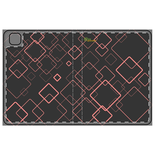 Chic Geometric Tablet Folio Case, Stylish Device Cover, Perfect Gift for Students & Professionals, Modern Tech Organizer, Birthday iPad Pro 11