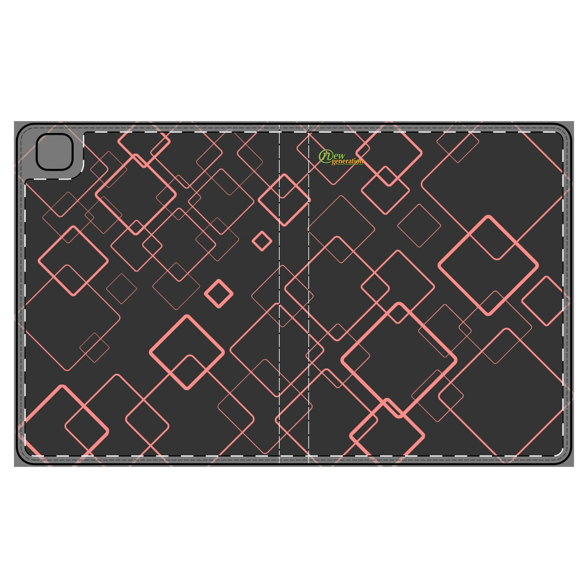 Chic Geometric Tablet Folio Case, Stylish Device Cover, Perfect Gift for Students & Professionals, Modern Tech Organizer, Birthday iPad Pro 12.9