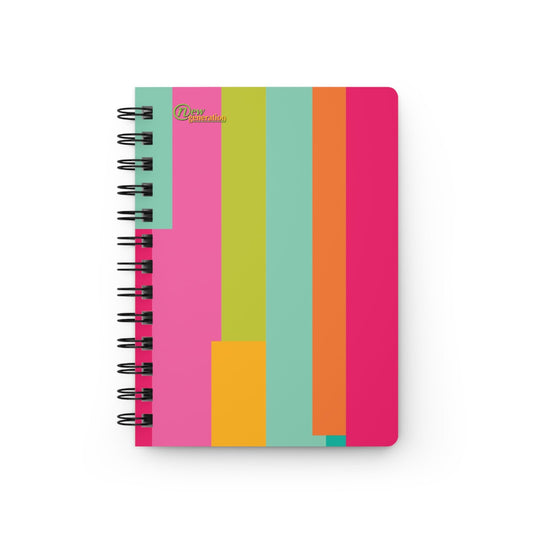 Colored Design Spiral Bound Journal - 150 Pages Hard Cover Notebook for Writing, Doodling, Journaling, Sketching, Planner One Size