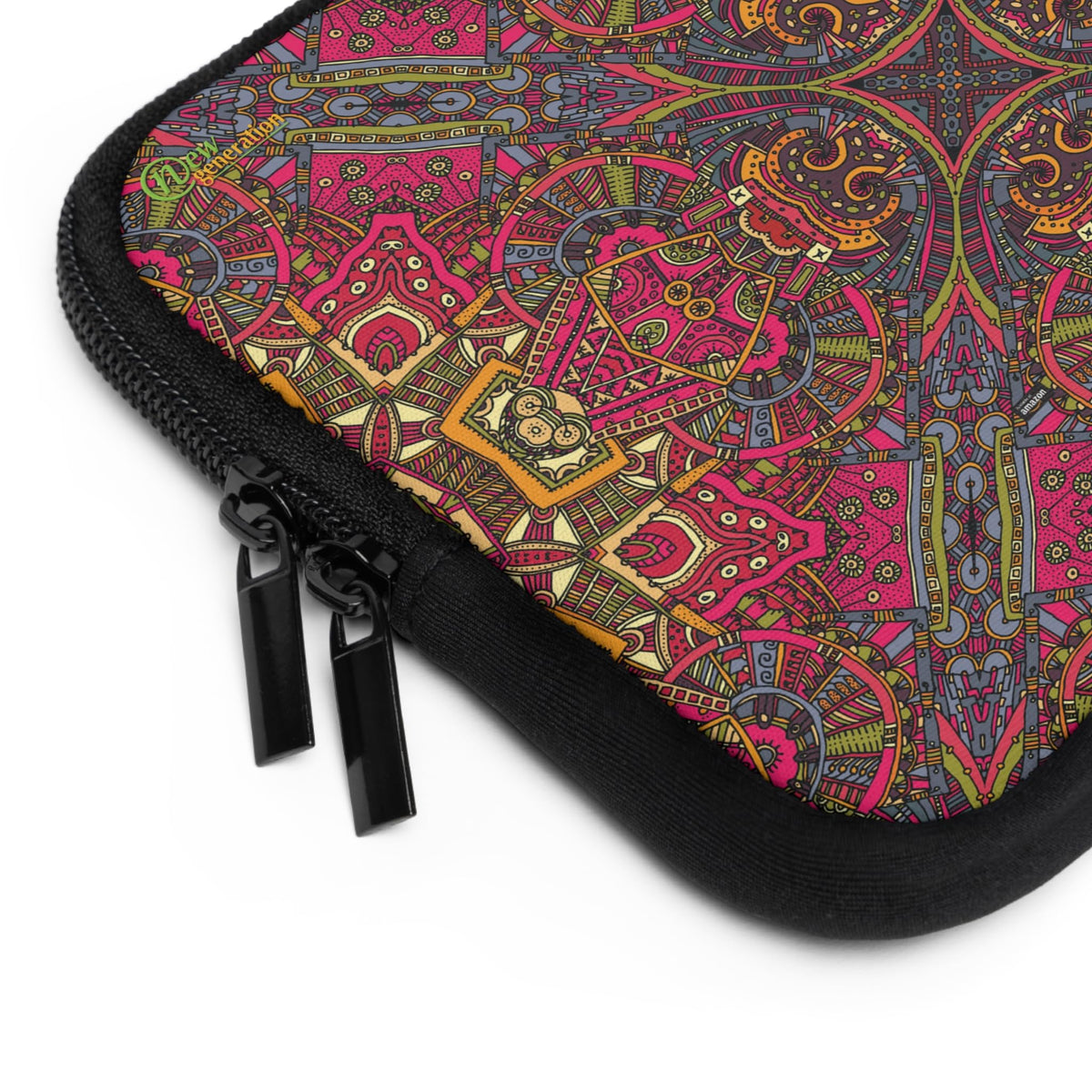 Colorful Bohemian Laptop Sleeve | Tech Accessory, Gift for Her, Office Essentials, Handmade Style, Protect Your Device