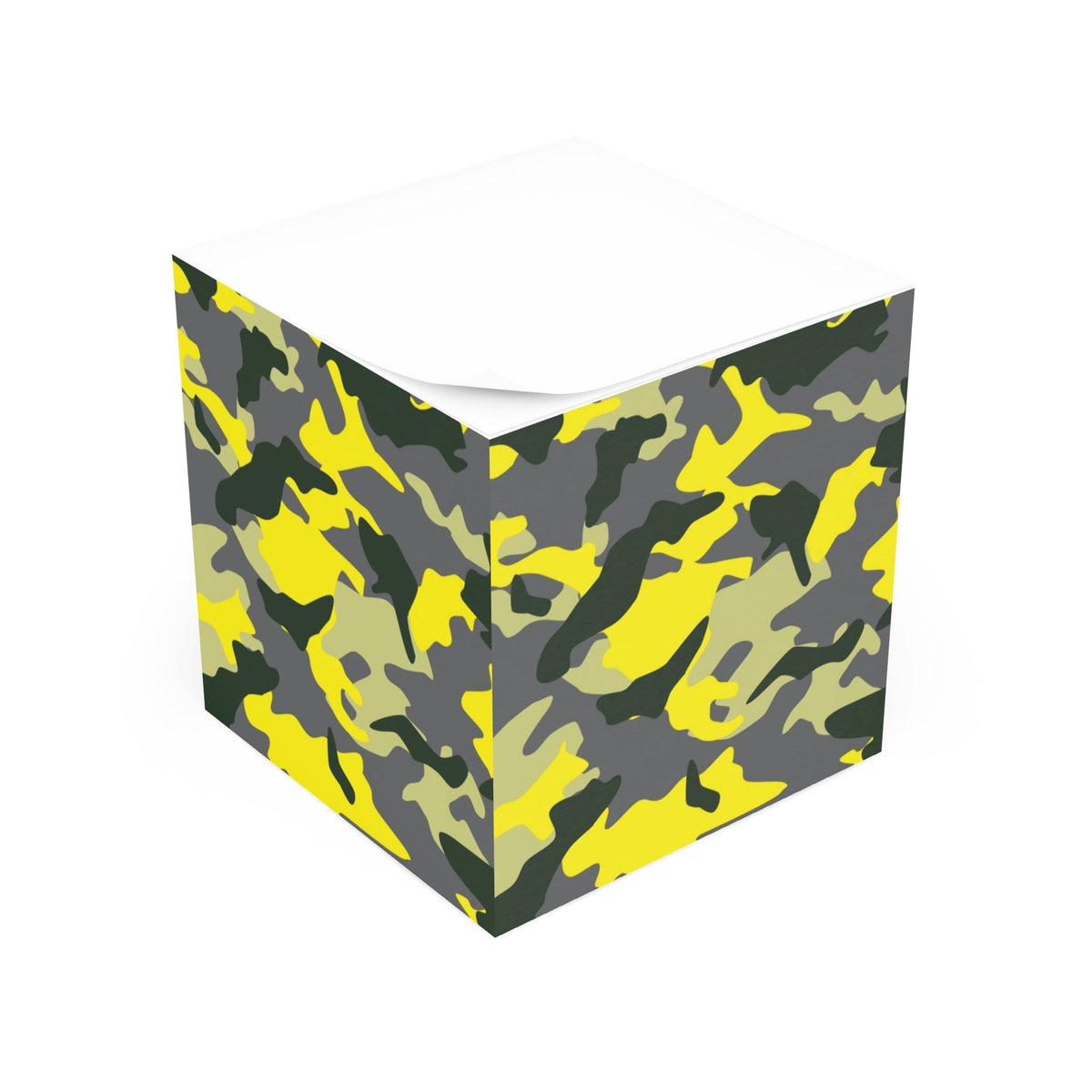 Colorful Camouflage Note Cube - Fun Desk Organizer, Office Supplies, Stationery Gift, Note Pad, Home Decor, Write & Remind