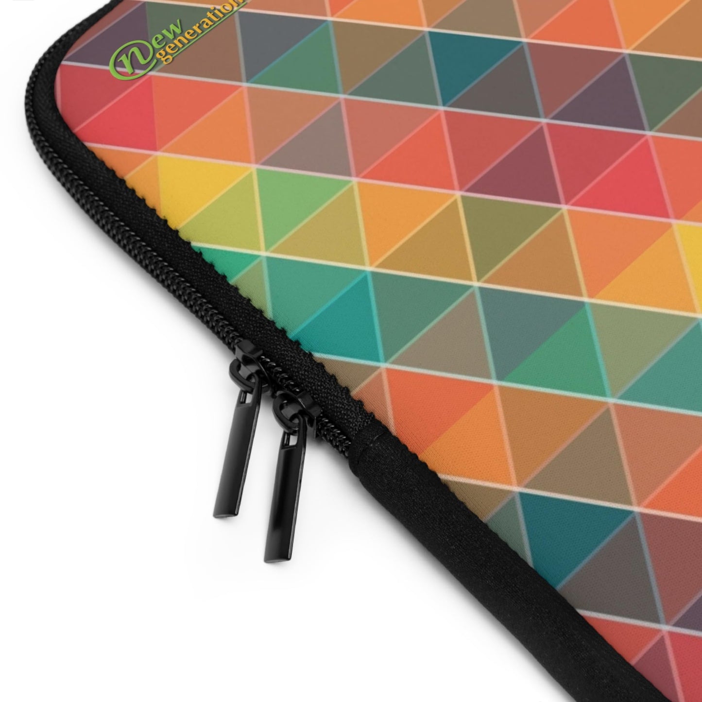 Colorful Geometric Laptop Sleeve, Stylish Tech Case, Cute Computer Bag, Gift for Students, Back to School Accessory