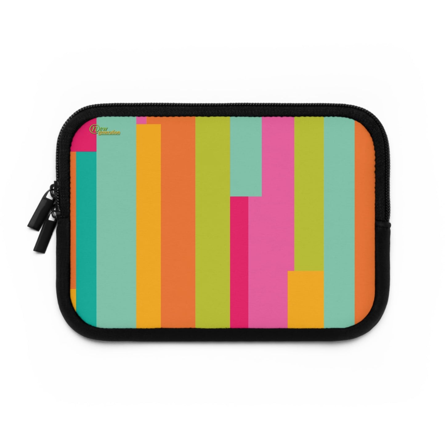 Colorful Laptop Sleeve, Trendy Computer Case, Stylish Tech Accessory, for Students, Vibrant Design, Technology Lover Black 7"