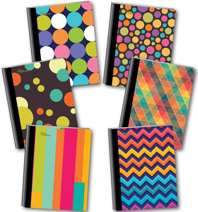 New Generation – Patterns  - Composition Notebooks, 80 Sheets / 160 Pages Wide Ruled pages Comp Book