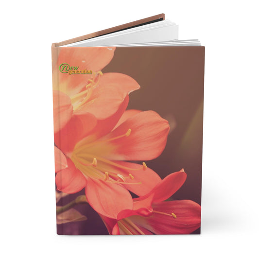 Flower Hard Cover Lined Journal – 5x7 inches, 150 Pages Perfect for Work, School, Office, Home, Daily Planner, and Notes. Journal