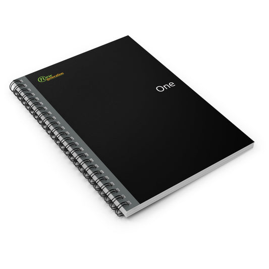 Hard Cover Lined Journal - Black notebook Ruled Line, 6x8 inches with 118 pages for Work, School, Home, Daily Planner, One Size